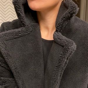 Long black winter coat - fashion piece